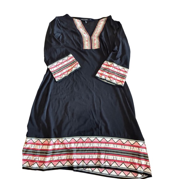 White House black market Dresses & Skirts - Tribal Print Dress Womens Long Sleeve Knee Length Bohemian Casual Everyday